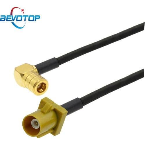 10PCS Fakra K Male Plug to SMB Female Jack 90 Degree Satellite Radio Antenna Adapter XM Car Vehicle Radio Stereo Receiver Tuner