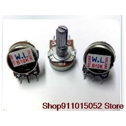 10 PCS Taiwan single league potentiometer WH148-1 a 1 k, 2 k, 5 k, 10 k