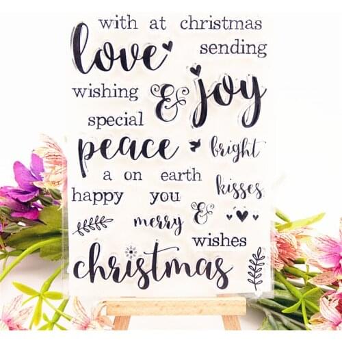 11x15cm Beautiful words Transparent Clear Stamps Silicone Seals Roller Stamp DIY scrapbooking photo album/Card Making