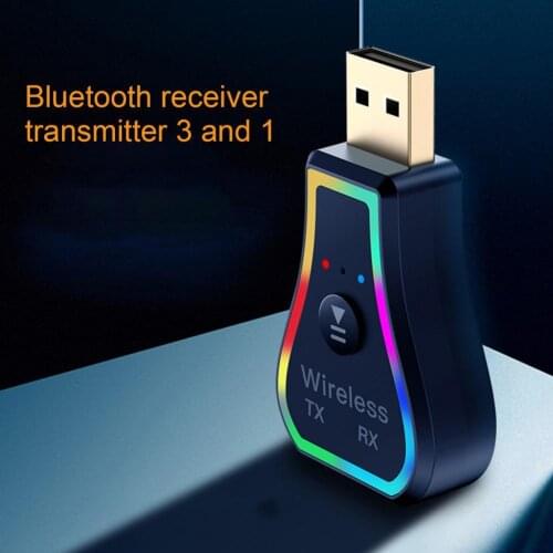 2021 3-in-1 Wireless Adapter Light Bluetooth 5.0 FM Transmitter Car MP3 Player Wireless Handsfree Audio Receiver M11