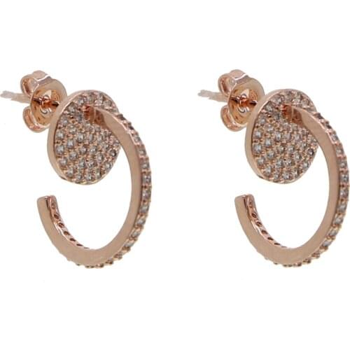 2021 Spring New Geometric Design Women Ladies Charm Fashion Party Jewelry Micro Pave Tiny Cz J Letter With Coin Round Earrings