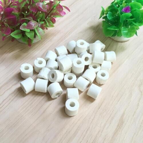 250g/500g Ceramic Biochemical Rings Bacteria House Fish Tank Pond Filter Media Aquarium Accessories In External Internal Filter