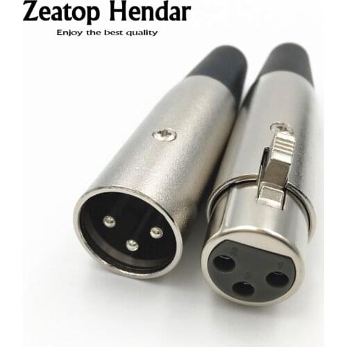 5Set / 10Pcs Metal XLR 3 4 5 Pin Male and Female Plug Solder Adapter Connector for Music Desk Speaker Audio Microphone Mic Cable