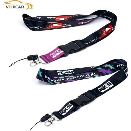 VEHICAR Lanyard Car Keys ID Holders Cell Phone Neck Straps Cell Phone Lanyard Car keychain For HKS Auto Accessories Anti-lost