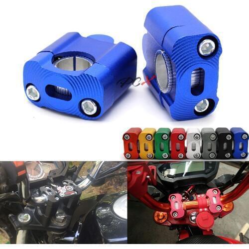 CNC 22MM to 28MM billet handle grease stick riser mounting clamp adapter for pit mud bike racing motorcycle Enduro Supermoto MX