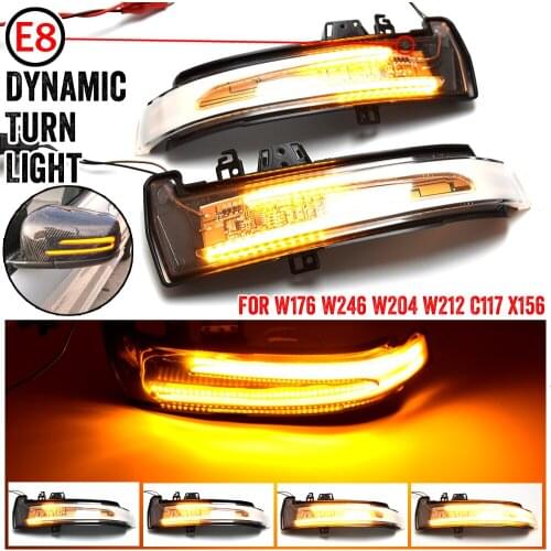 Dynamic Turn Signal Rearview Mirror Indicator Blinker Light For Mercedes Benz A B C E S CLA GLA CLS W176 W246 W204 W212 X156