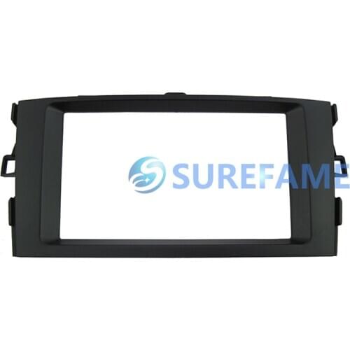Double Din Car Stereo Fitting Kit for Toyota Corolla Altis 2007-2013 Dash Kit Fascia Radio Panel Facia Plate Trim Audio Adapter