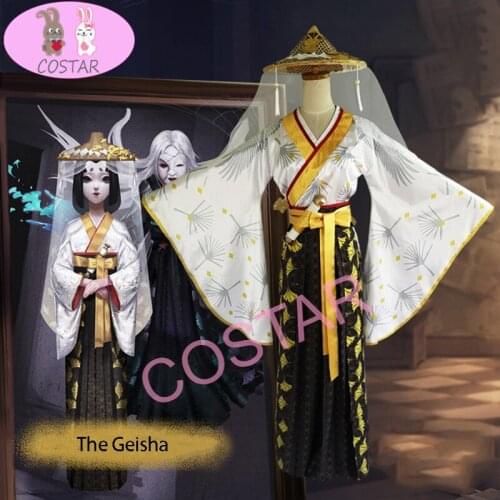 COSTAR Game Identity V Cosplay Costumes The Geisha Michiko Cosplay Costume Hunter Rashomon Skin Kimonos Uniforms Suits Dresses