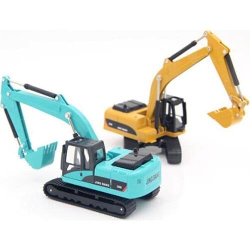 1/60 Scale Diecast Alloy Metal Excavator Truck Wheel Engineering Construction Vehicle Car Model Toy Collections
