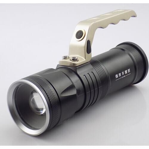 Zoomable search lights Searching Lights flashlight protable lamp working flash light torch lantern for fishing camping hunting