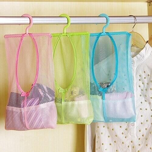 Kitchen Bathroom Underwear Socks Sundries Storage Hanging Multipurpose Mesh Bag