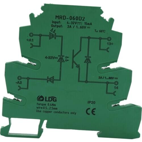 MRD-060D2 10pcs Original Programmable LED Indicator SSR DC DC 2A Input:5V 12V 24VDC Bridging Interface Relay Module Switch Board