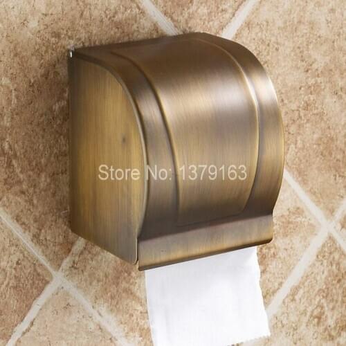 Wall Mounted Antique Brass Bathroom Toilet Paper Holder Roll Tissue Holder / Bathroom Accessory aba303