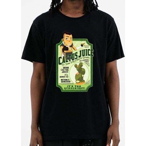 Round Neck 2021 New The Last Airbender Avatar Drink Cactus Juice Tee Tee Big Size Men Fashion 100% Cotton Tees