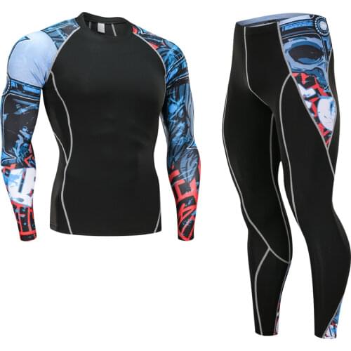 2019 New Thermal Underwear Sets Thermo Long Johns Mens Winter Warm Compression Quick Dry Pants Clothing For Men Dropshipping