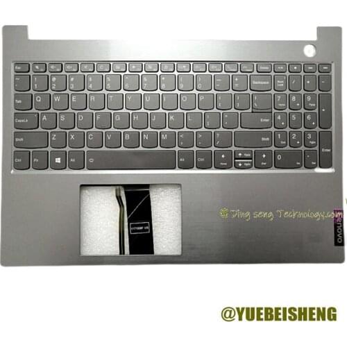 YUEBEISHENG New for ThinkBook 15 IML IIL WEI 6-15IIL palmrest US keyboard upper cover Shell,Silver Color