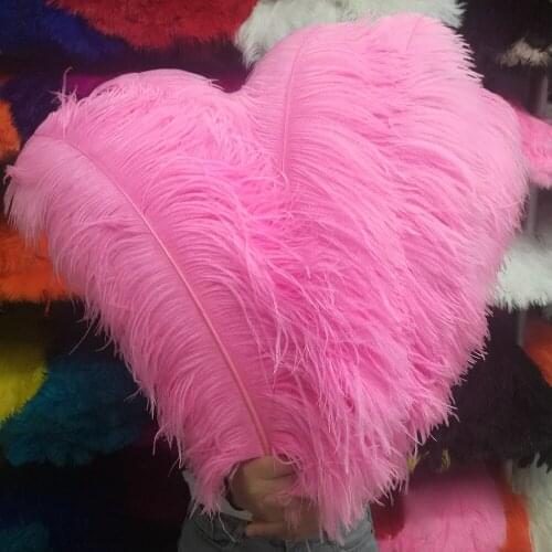 Wholasale White Fluffy Ostrich Feathers for Crafts 50-55cm Wedding Party Supplies Carnival Dancer Decoration Plumas Plumages