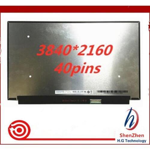 Original 15.6"UHD IPS LCD screen 4k display B156ZAN03.4 for DELL 0XWHYC 3840X2160 edp 40PIN
