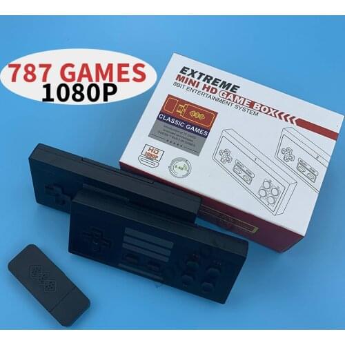 Dropshipping Video Game Console Built in 787 Classic Games Mini Retro Game Console Wireless Controller TV HD Output Dual Players