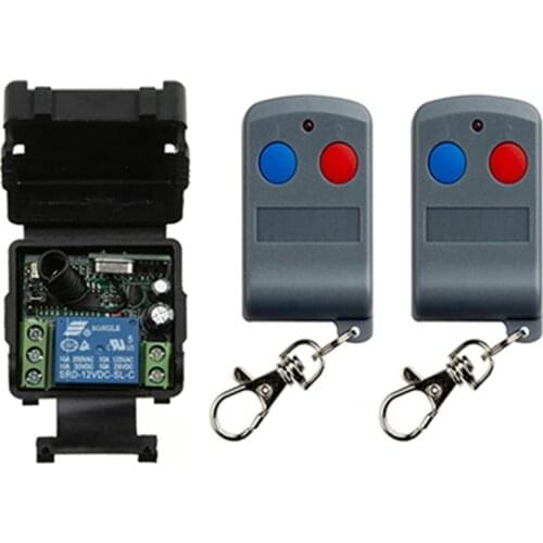 DC 12V 24V 1CH 1CH Radio Controller RF Wireless 10A Relay Remote Control Switch 433 MHZ Transmitter+ Receiver garage door opener