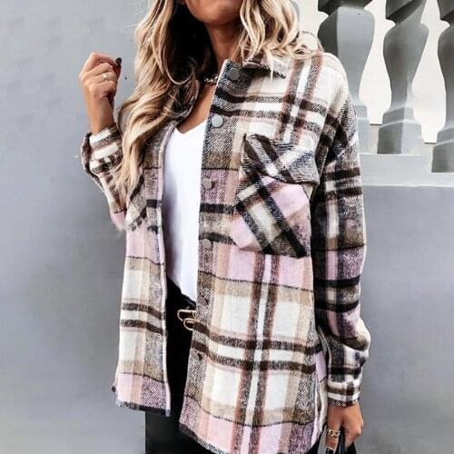 Rocwickline Women's Plaid Shirts