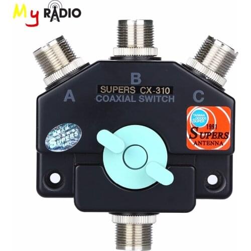 Heavy Duty Wideband Coax Switch CX-310 3 port Antenna Repeater M-J manual aerial Short-wave Base