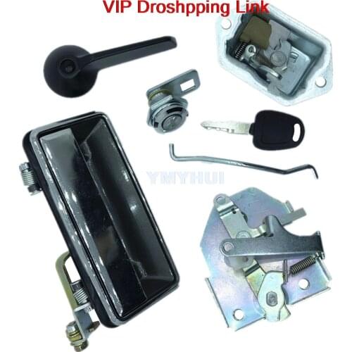 For Doosan Daewoo DH55 excavator parts cab door lock assembly outer handle lock block lock core quality excavator accessories