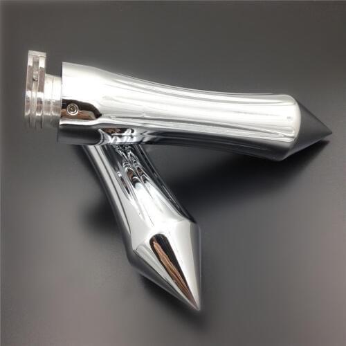 1" CHROME Spike HAND GRIP For Harley Honda Kawasaki Suzuki Yamaha Cruiser VT VTX