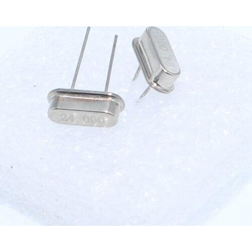 10PCS 24.000M 24.000MHZ 24.000 24M 24MHZ 49S HC-49S DIP-2 Passive crystal Quartz Crystal Crystal Resonator