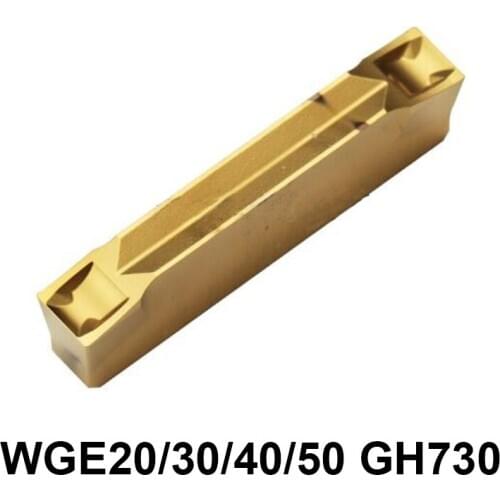 10pcs Carbide Inserts WGE20 WGE30 WGE40 WGE50 GH730 WGE 20 30 40 50 Lathe Cutter Turning Tools CNC Grooving Cutter Insert