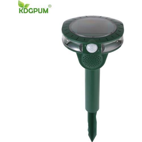 2018 Solar Mole Rodent Repeller Outdoor Dog Cat Driver Garden Orchard Bird Repeller Infrared Sensor Ultrasonic Pest Repellent