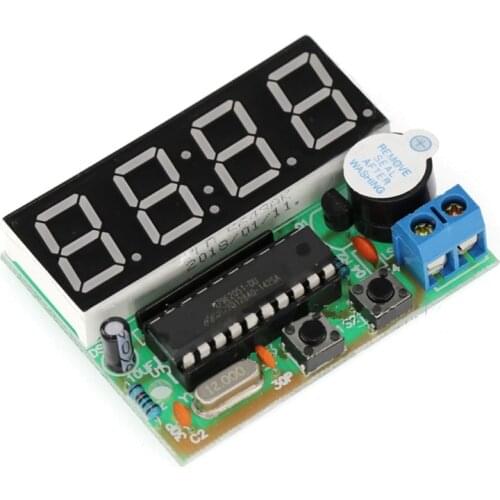 2021 DIY 4-bit Digital Clock Soldering Exercise Parts Welding Practice Perfectly for Electronics Learners Students Enthusiast
