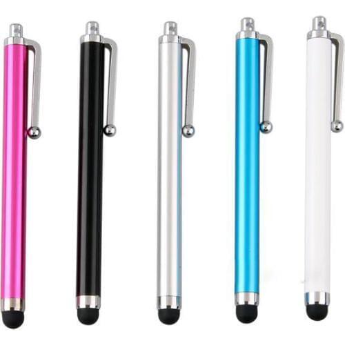 5pcs 10pcs Metal Tablet Pen With Pen Clip Stylus Pen Touch Screen For Tablet PC for iPhone iPad Capacitive Stylus Pen