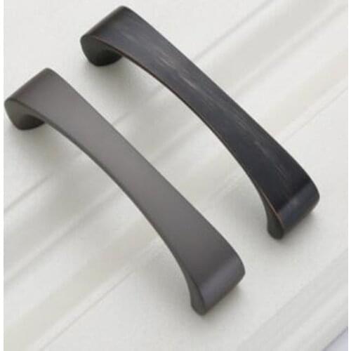 American Design Black Furniture Handle 96mm Forest Drawer Knob 192mm Fashion Handle Dresser Pull Matte
