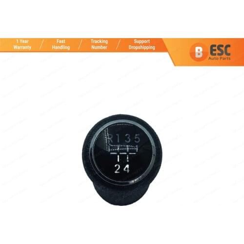 ESC ESP902 5-Speed Gear Shift Stick Knob Black 7 H0711113 for VW T5 Caravelle 2003-2015