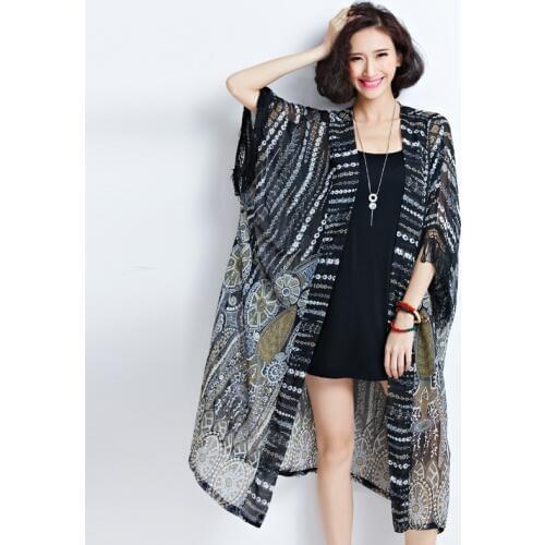 Long shirt female ladies tops woman summer 2018 boho tunic female hippie boho chic womens tops and blouses kimono femme DD1472