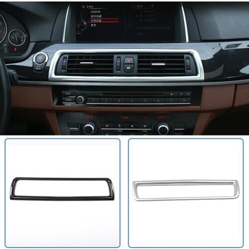 For BMW 5 Series F10 F18 2011 2012 2013 - 2017 Car Interior Center Console Air Condition Air Vent Outlet Frame Cover Decor Trim