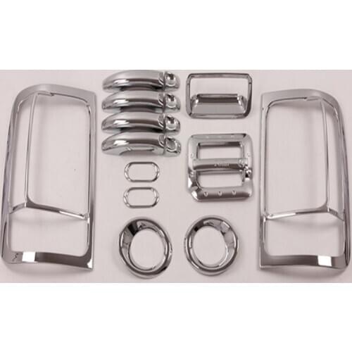 For Volkswagen VW Amarok Chrome ABS Car Styling Door Handle Cover Taillight Frame Panel Overlay Auto PickUP Accessories