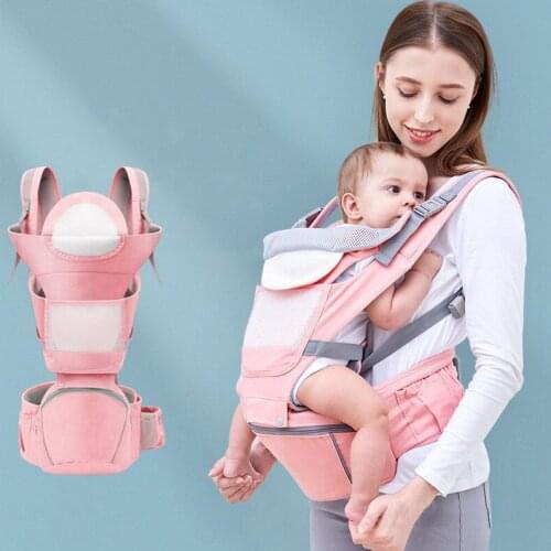 New 0-48 Month Ergonomic Baby Carrier Infant Baby Hipseat Carrier 3 In 1 Front Facing Ergonomic Kangaroo Baby Wrap Sling
