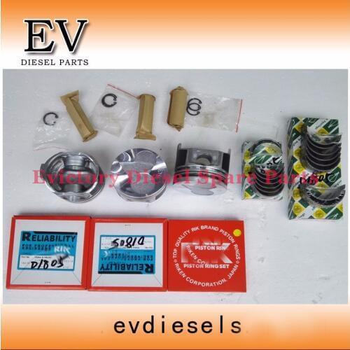 Evictory For Kubota Tractor engine D1805 piston and piston ring+D1805 main/crankshaft bearing and connecting rod/con rod bearing