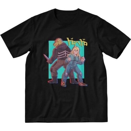 Dorohedoro T Shirts Men Short Sleeve Cotton T-shirt Japan Anime Manga Kaiman Tee Tops Harajuku Tshirts Gift
