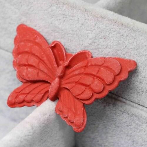 Hot selliing lovely butterfly red cinnabar pendant 33*53mm pretty fit diy long chain necklace elegant women jewelry B1550