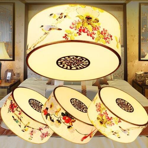 Chinese circular pattern ceiling lights/lamps simple antique restaurant bedroom living room personalized home lighting ZA ZS154