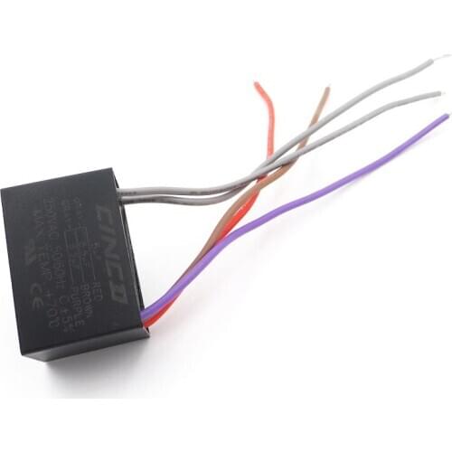 CBB61 5uF+6.5uF+6.5uF 250V 5 wires Motor Run Capacitor electrical fan 3/4/5 Speed electric fanners Electronic Regulator Cable