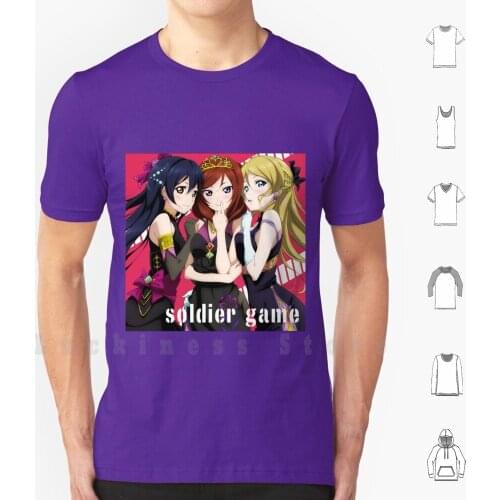 Μs-Soldier Game Album Cover T Shirt 6xl Cotton Cool Tee Μs Lovelive Us Honoka Kotori Umi Rin Hanayo Maki Nico Nozomi Eli