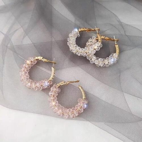 2020 New Womens Earrings Fashion Imitation Pearl Geometry Earrings For Women Accessories Brides Wedding Jewelry Wholesale