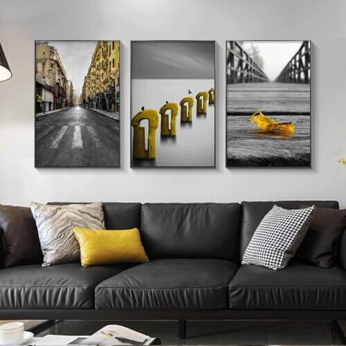 Bleak Street Bridge Poster Canvas Print Painting Wall Art Living Room Home Decoration