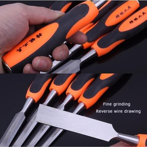 Chisel Set Steel Blade Chisel Masonry Carving Tool Hand Tool Set