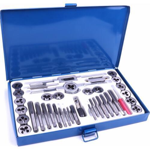 40Pcs Alloy Steel Tap and Die Set Threading Tool for Model Processing Metric Tap Wrench Thread Tools Dies Holder Professional