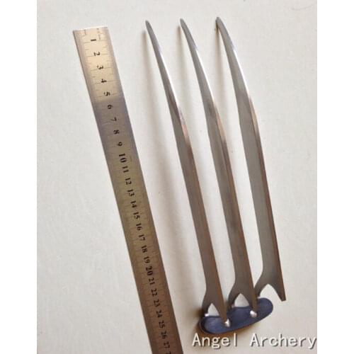 NEW A PAIR/1PCS X MAN STEEL WOLVERINE CLAWS HIGH QUALITY OF REFINEMENT COSPLAY PROPS HALLOWEEN X-MEN SUPERHERO COSPLAY GIFT 27CM
